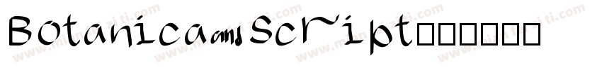 Botanica Script字体转换